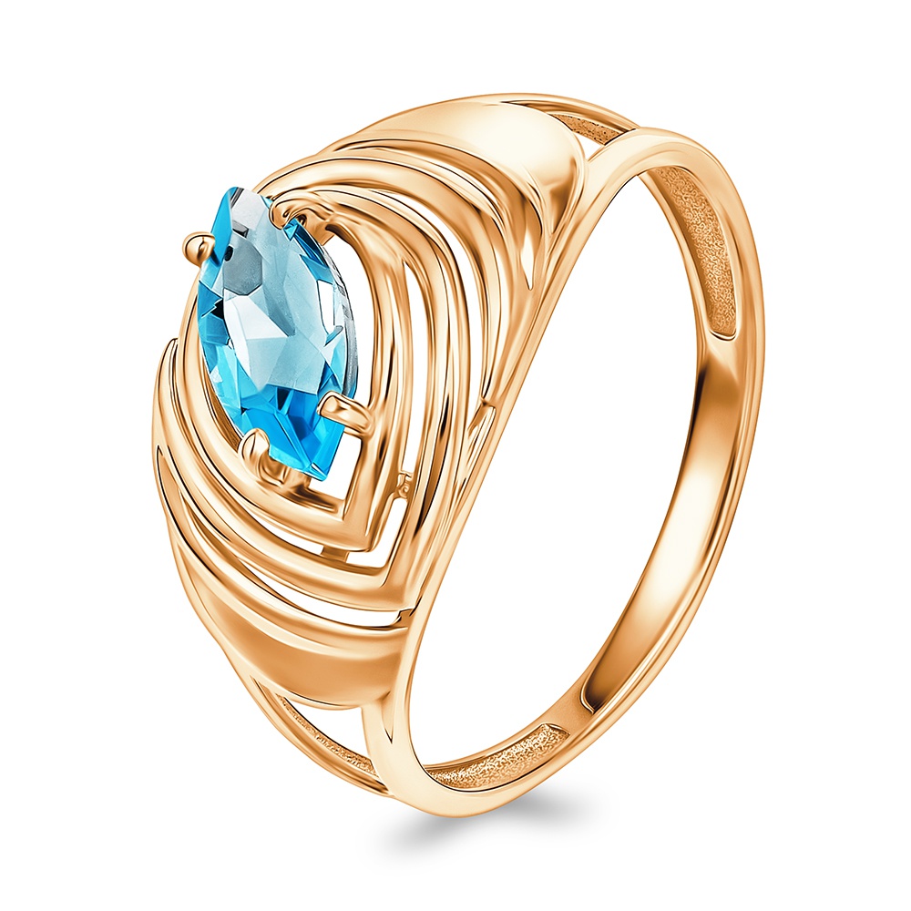 

Кольцо из золота р. , 585Gold 201014849, топаз, 201014849