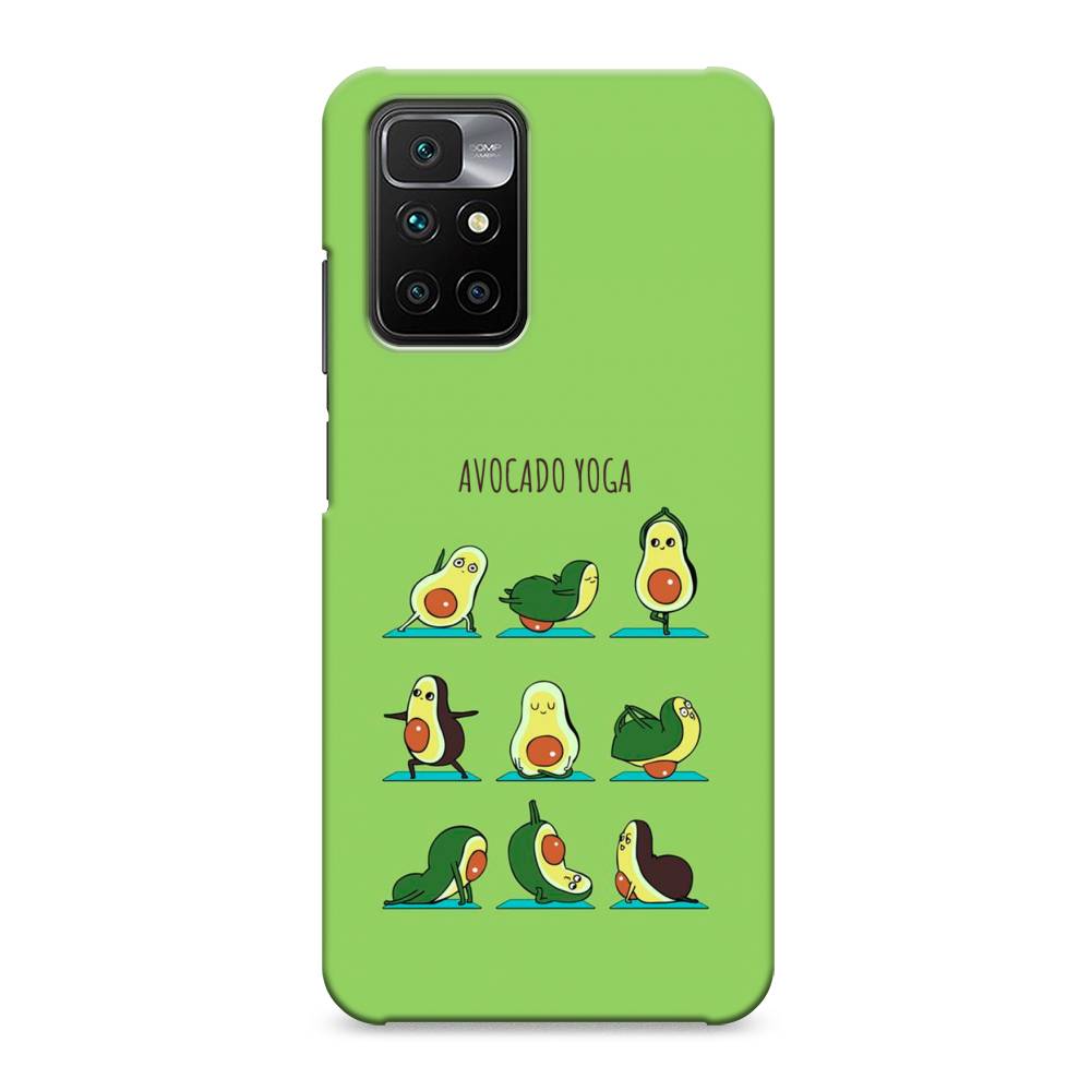 

Пластиковый чехол "Авокадо йога" на Xiaomi Redmi 10, 311320-7