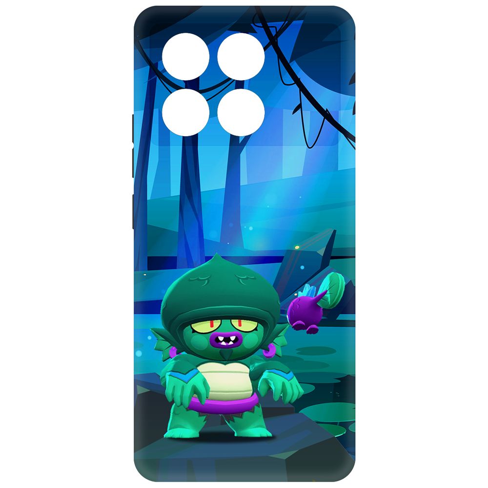 

Чехол-накладка Krutoff Soft Case Brawl Stars - Болотный Джин для Poco X6 Pro черный