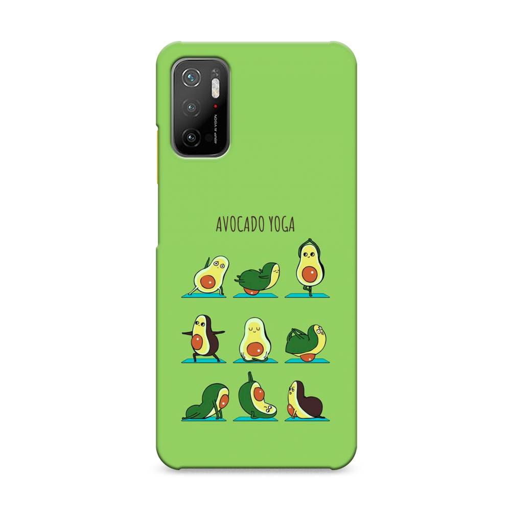

Пластиковый чехол "Авокадо йога" на Xiaomi Poco M3 Pro, 311020-7