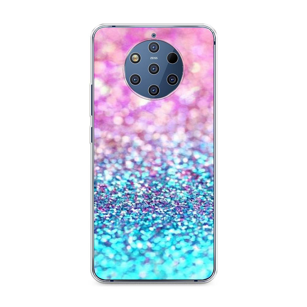 

Чехол Awog "Розово-голубые глиттеры рисунок" для Nokia 9 PureView