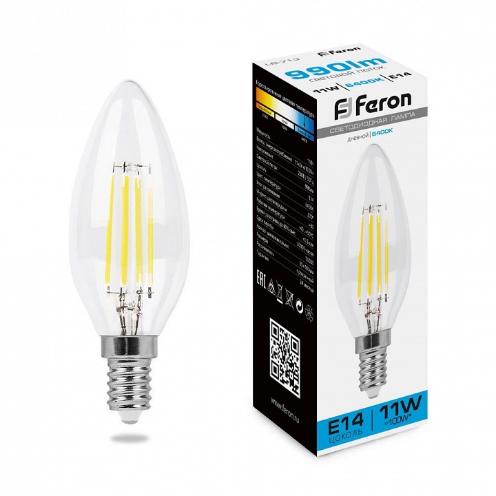 

Лампа светодиодная Feron LB-713 E14 11Вт 6400K 38231, 38231