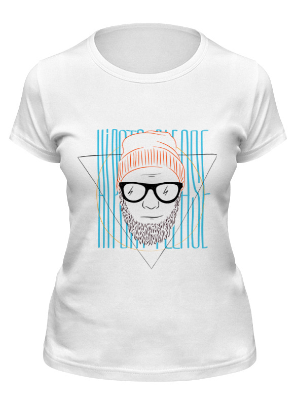 

Футболка женская Printio Hipsta please белая 2XL, Белый, Hipsta please