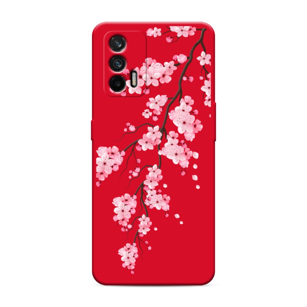 

Чехол Awog на Realme GT/Q3 Pro "Розовая сакура", Разноцветный, 256353-1