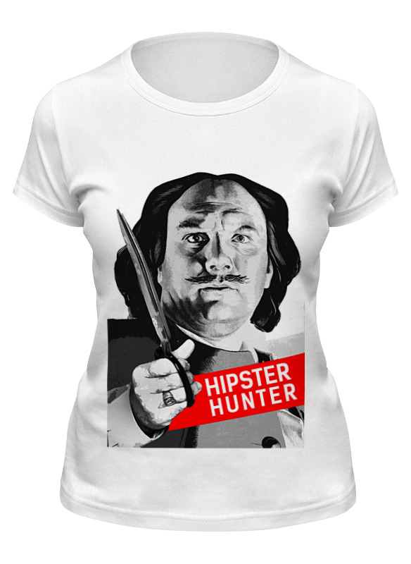 

Футболка женская Printio Hipster hunter белая L, Белый, Hipster hunter