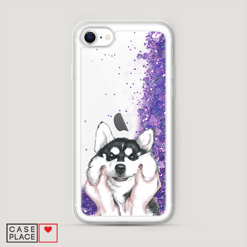 

Чехол Awog на Apple iPhone SE 2022 / Айфон SE 2022 "Щечки хаски", Разноцветный, 14892-1