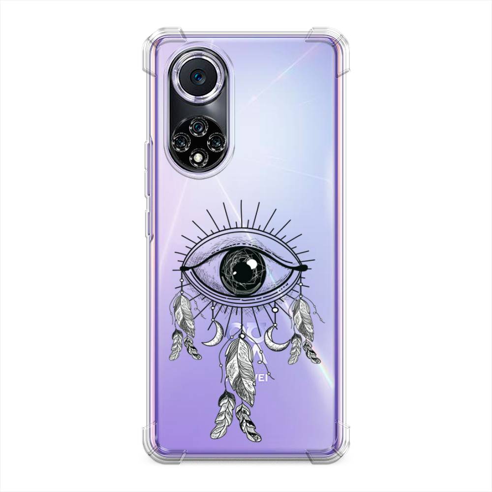 

Чехол Awog на Huawei Nova 9 "Всевидящее око-ловец снов", Серый, 6106151-1