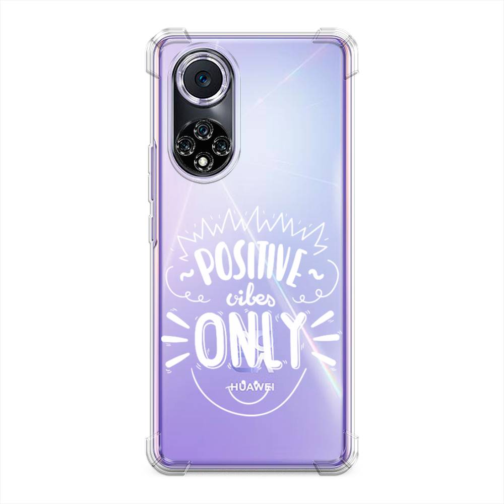 

Чехол Awog на Huawei Nova 9 "Positive vibes only графика", Белый, 6106151-1
