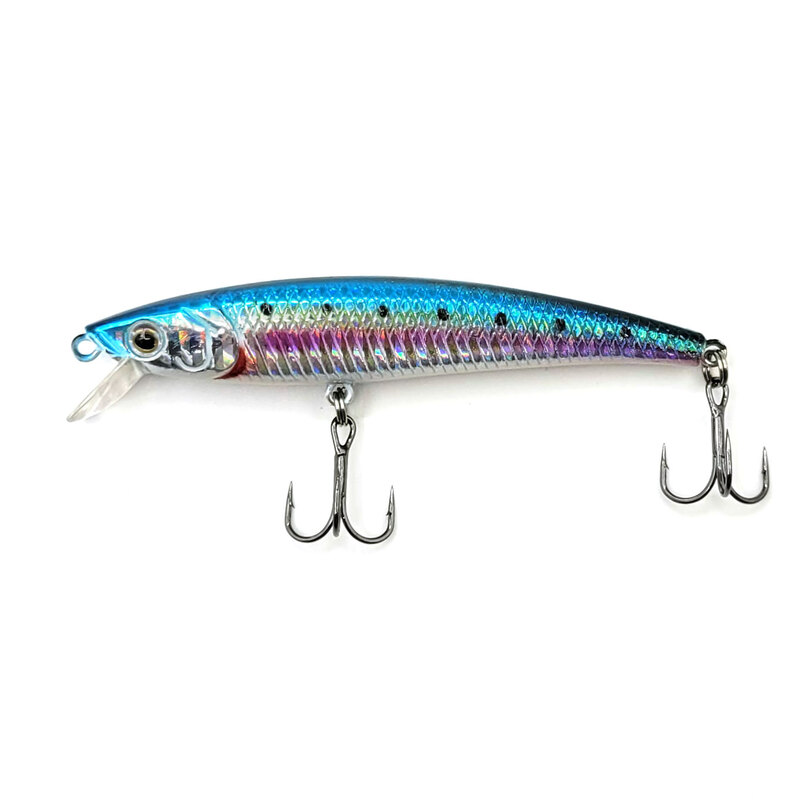 

Воблер Namazu BOB-fish, L-87мм, 8,7г, минноу, тонущий (0,5-1,0м), цвет №14 (N10-87-C14), Серебристый;голубой;розовый, Bob-fish