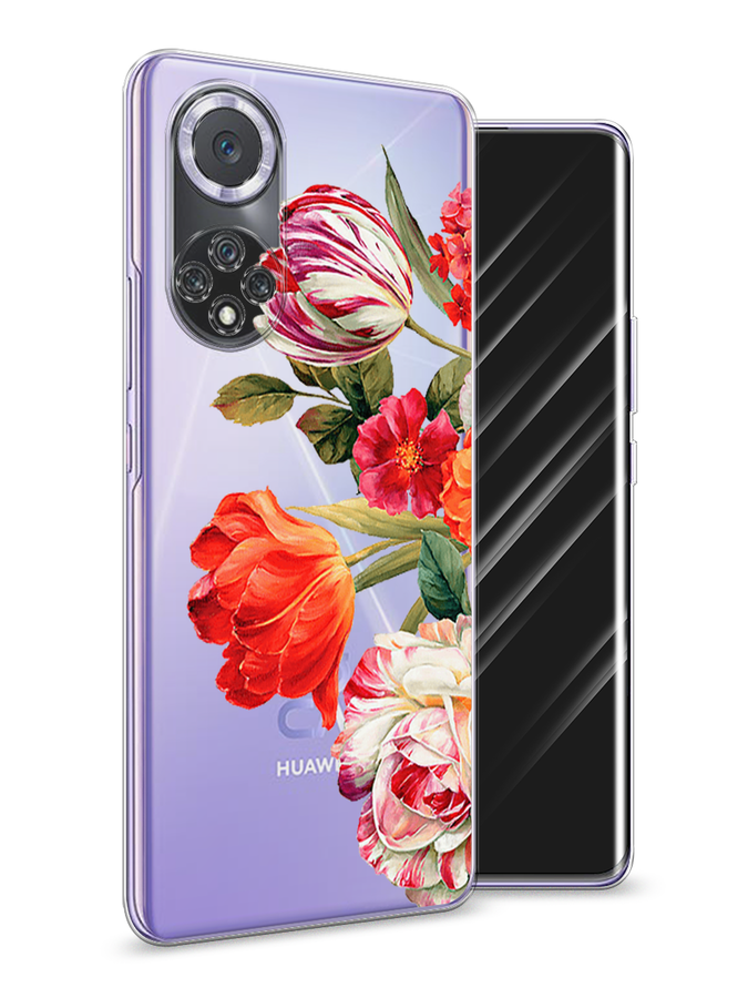 

Чехол Awog на Huawei Nova 9 "Весенний букет", Красный;розовый;зеленый, 6106150-8