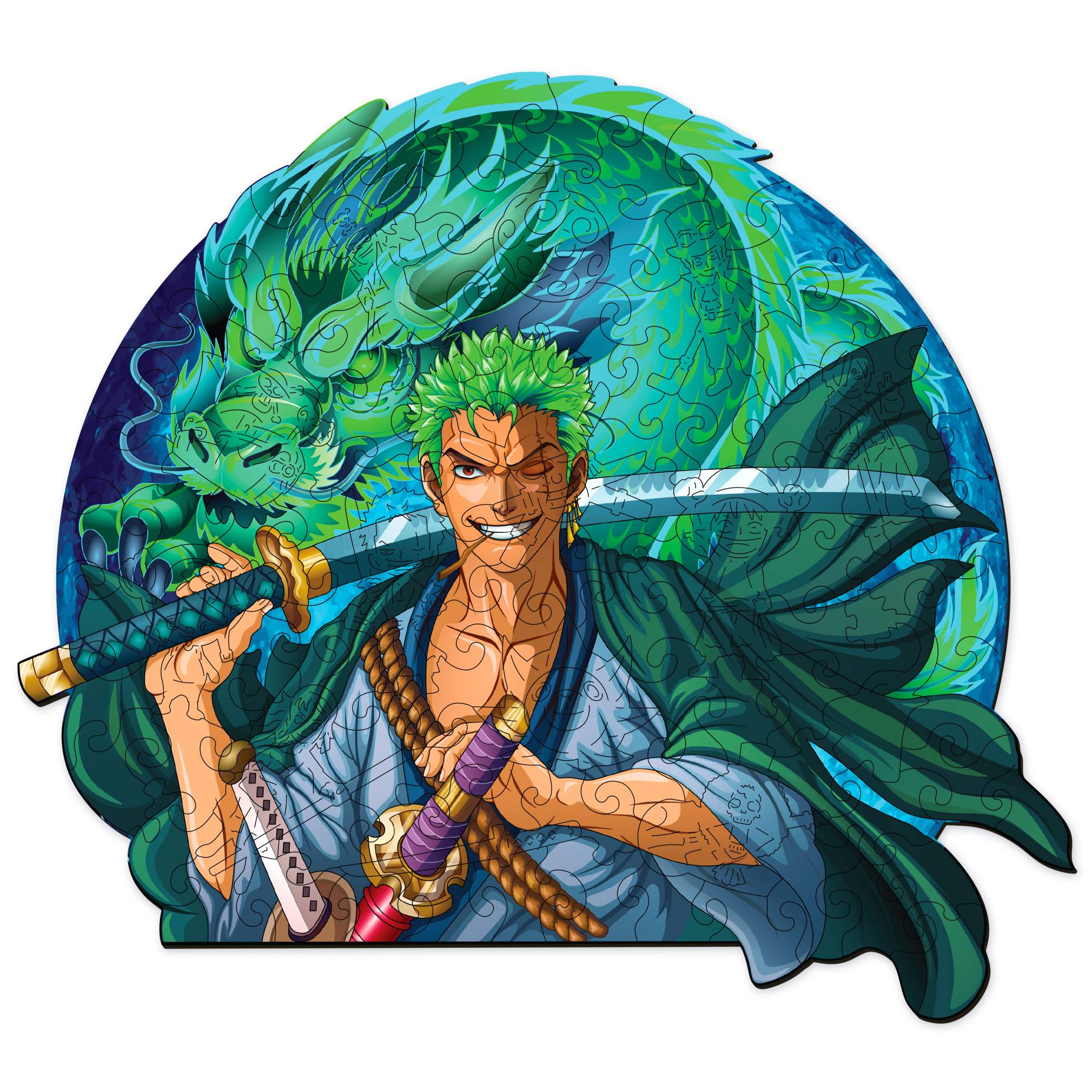 

Деревянные пазлы Active puzzles Ророноа Зоро Roronoa-Zoro, 100 деталей, Ророноа Зоро