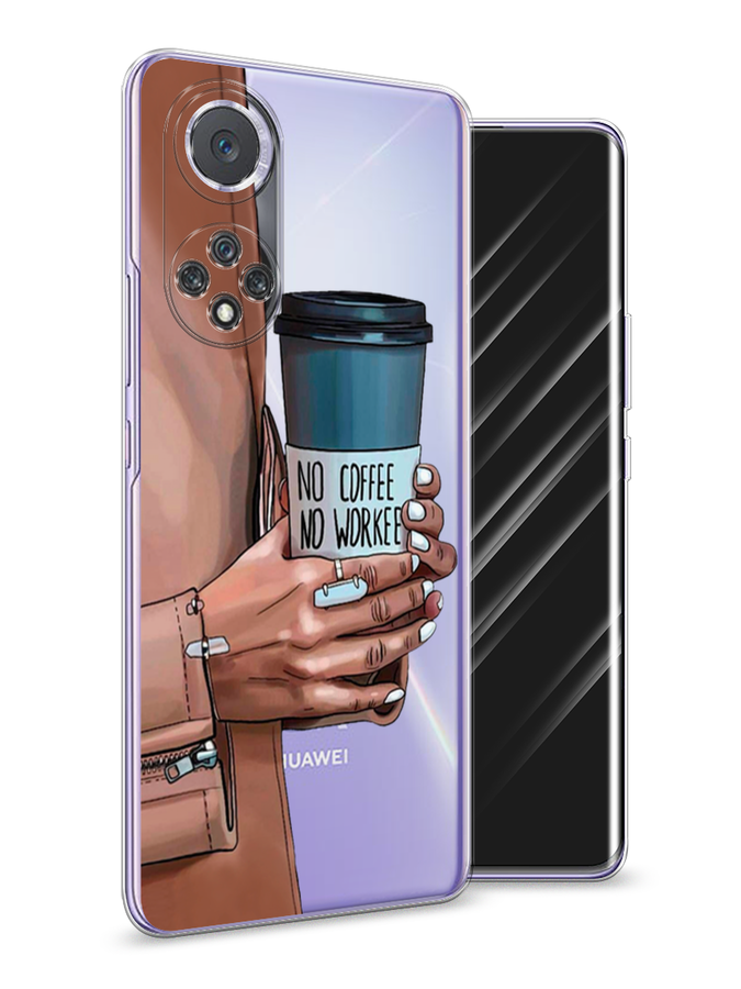 

Чехол Awog на Huawei Nova 9 "No coffee", Коричневый;серый, 6106150-7