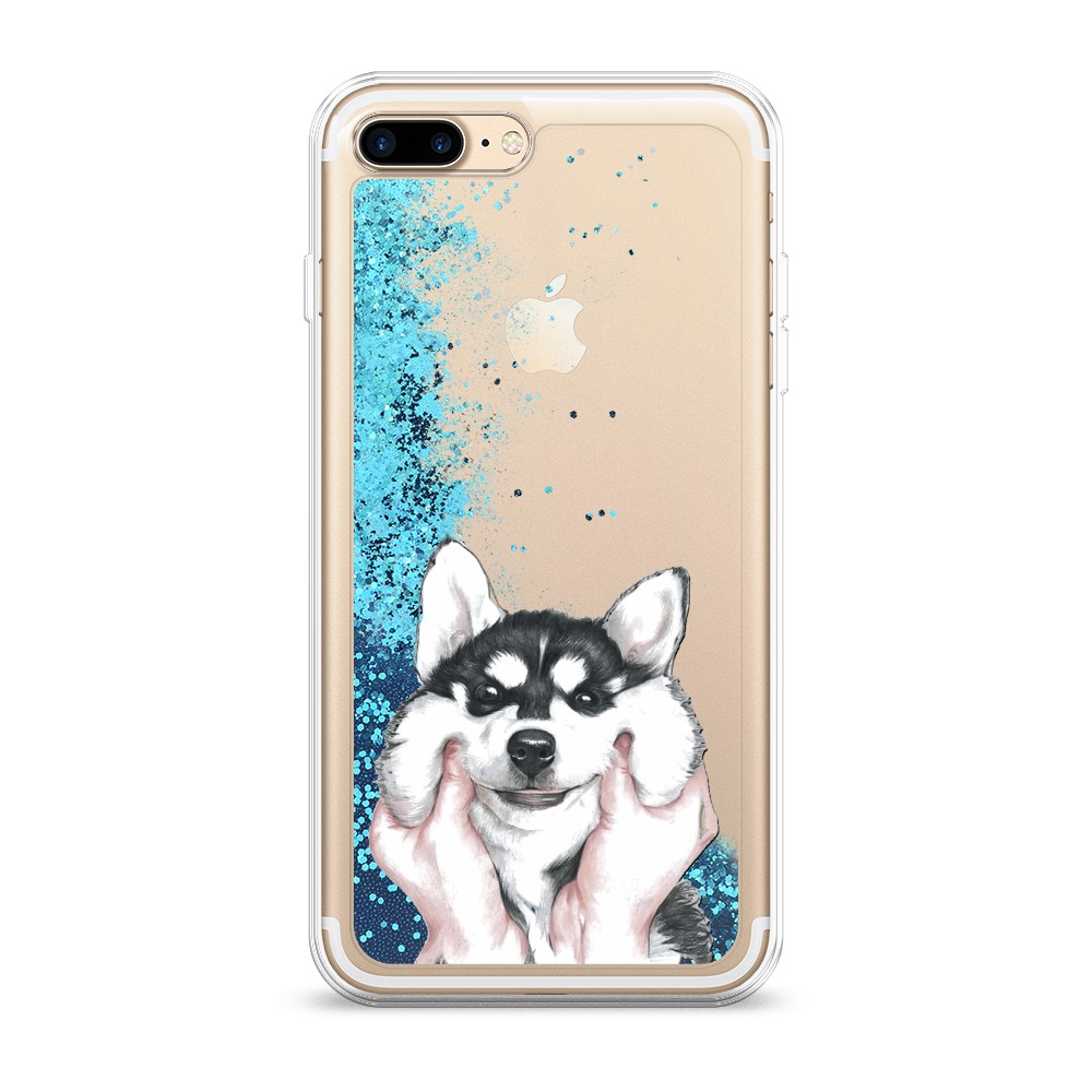 

Чехол Awog на Apple iPhone 8 Plus / Айфон 8 Plus "Щечки хаски", Разноцветный, 10993-1