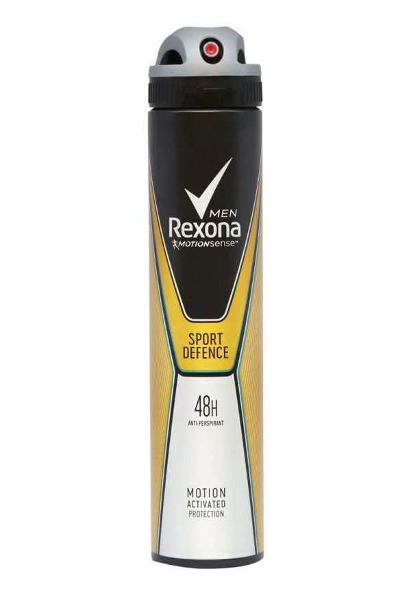 фото Мужской дезодорант–спрей невидимый освежающий rexona men sport defence, 200 мл