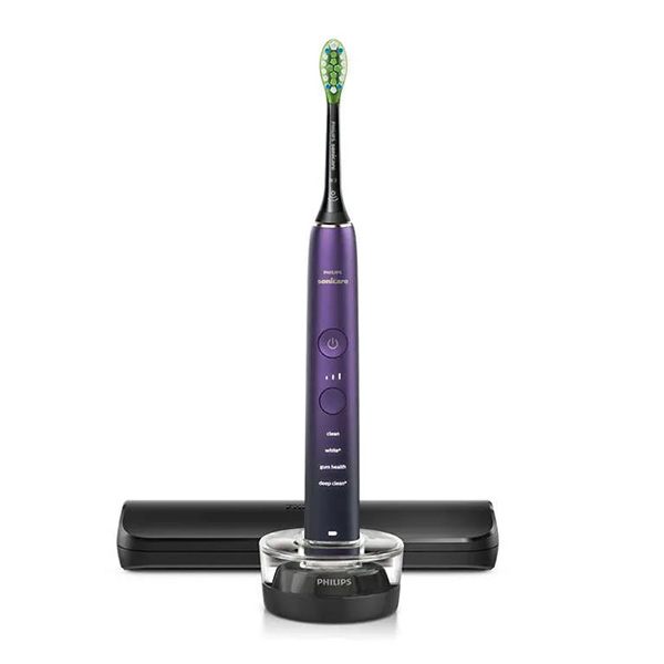 

Электрическая зубная щетка Philips Sonicare DiamondClean HX9911 фиолетовая, черная, Sonicare DiamondClean HX9911