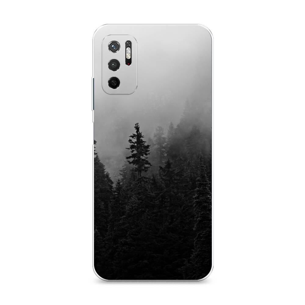 

Чехол на Xiaomi Redmi Note 11SE "Туманный лес", Серый;черный, 315950-2