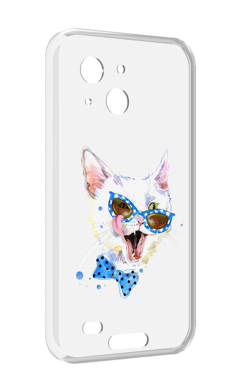 

Чехол MyPads белый кот для Oukitel WP20 / WP20 Pro, Прозрачный, Tocco