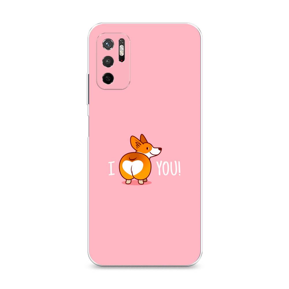 

Чехол на Xiaomi Redmi Note 11SE "Корги I love you", Розовый;коричневый;белый, 315950-1