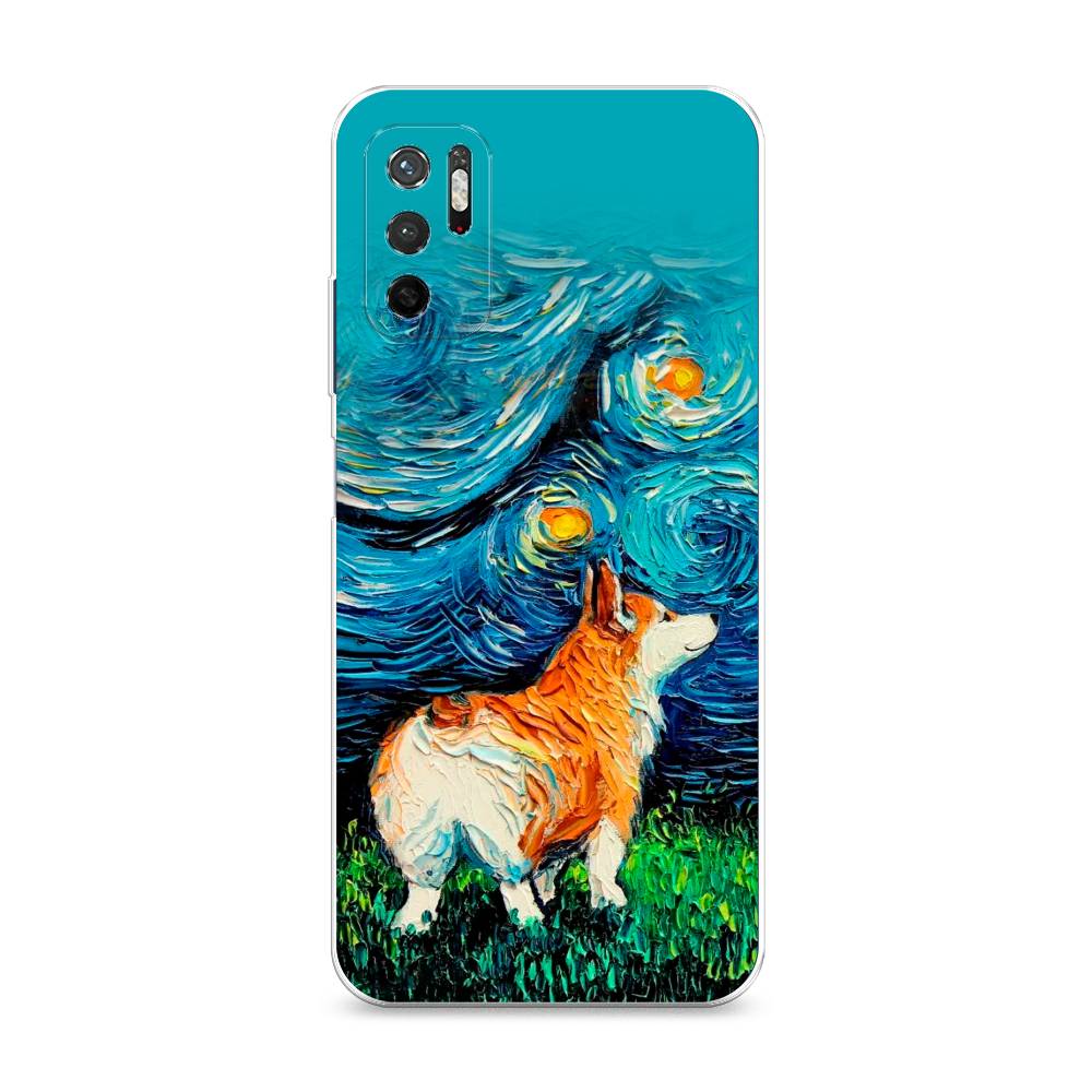 

Чехол на Xiaomi Redmi Note 11SE "Корги звёздная ночь", Коричневый;белый;зеленый, 315950-1