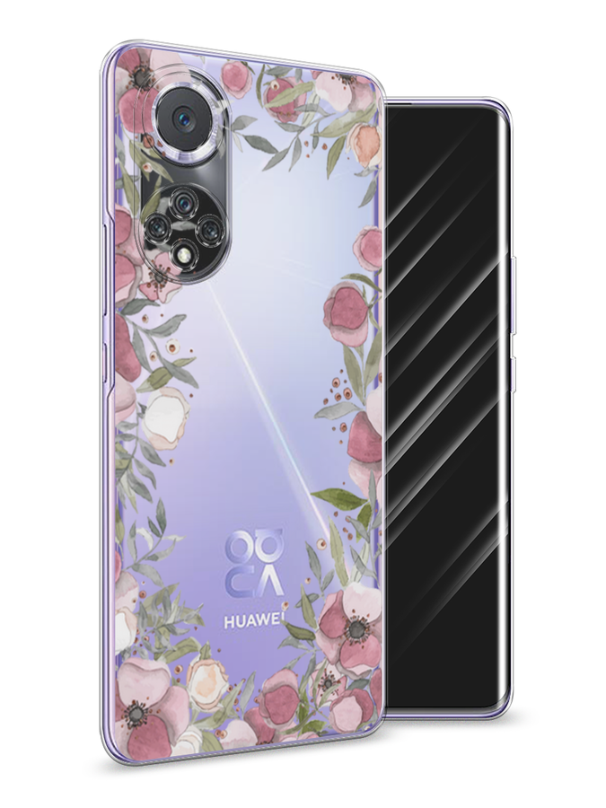 

Чехол Awog на Huawei Nova 9 "Розовая цветочная рамка", Розовый;зеленый, 6106150-8