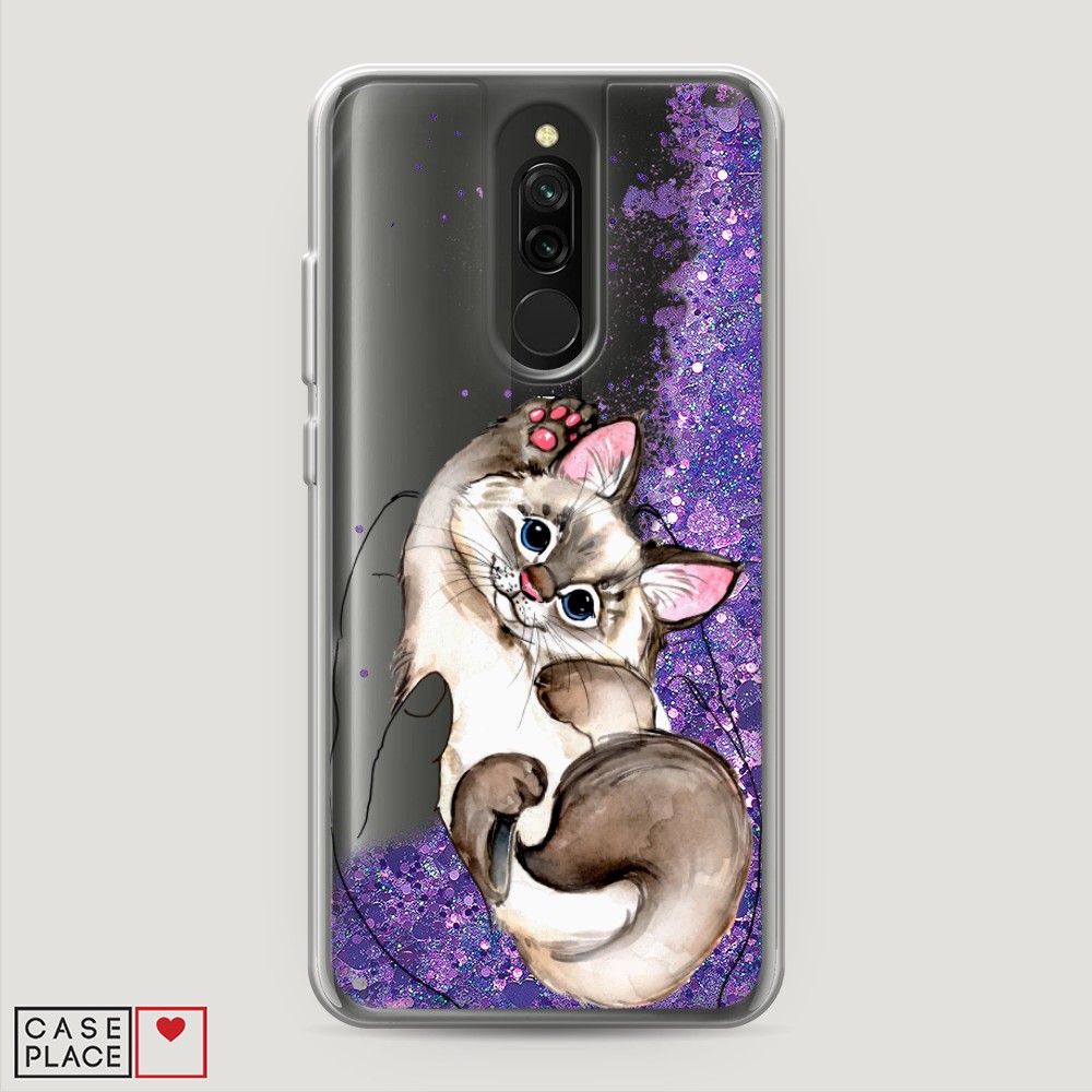 

Чехол Awog на Xiaomi Redmi 8 "Котенок в ладошках", Разноцветный, 37192-1