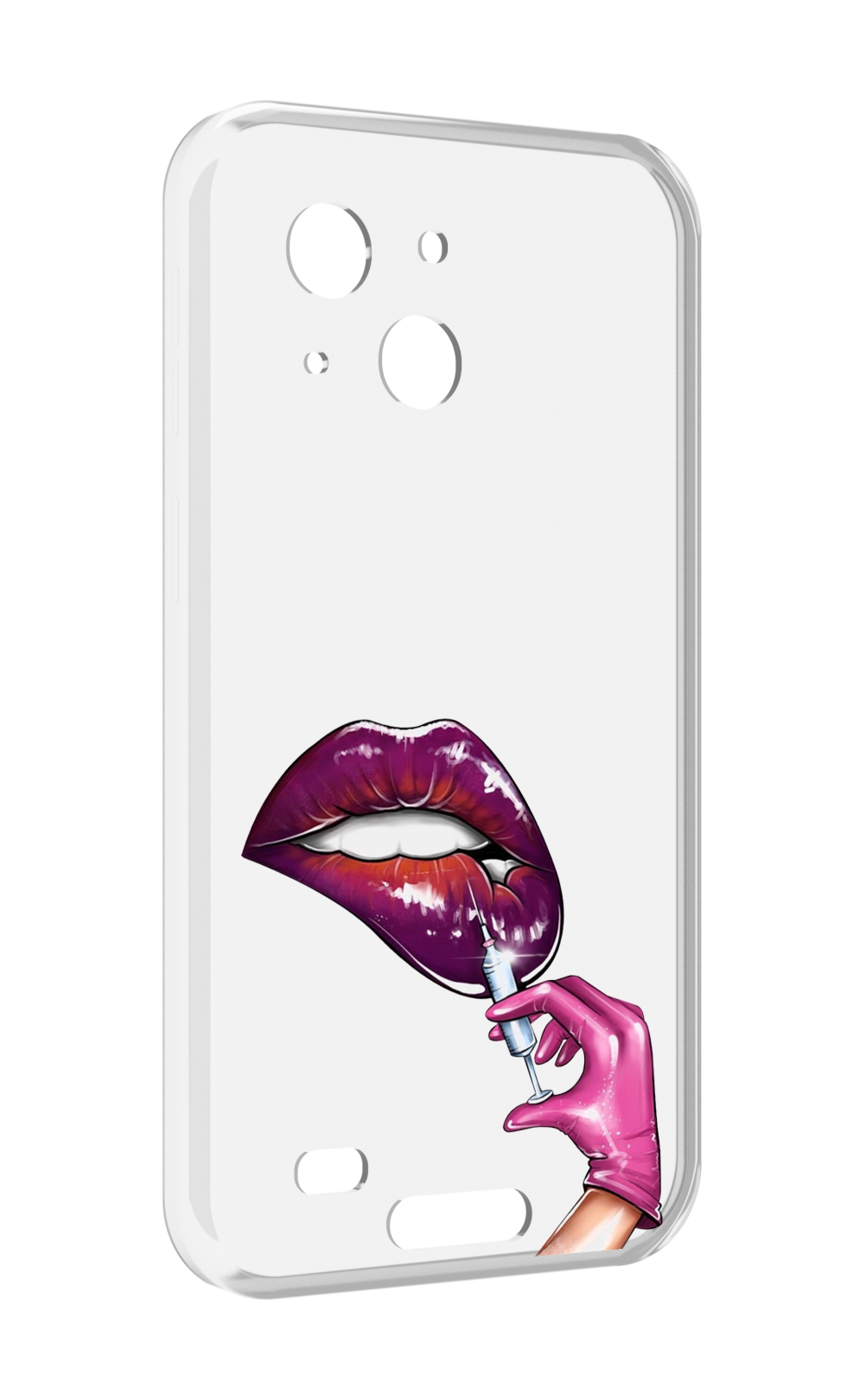 

Чехол MyPads качаем-губы для Oukitel WP20 / WP20 Pro, Прозрачный, Tocco