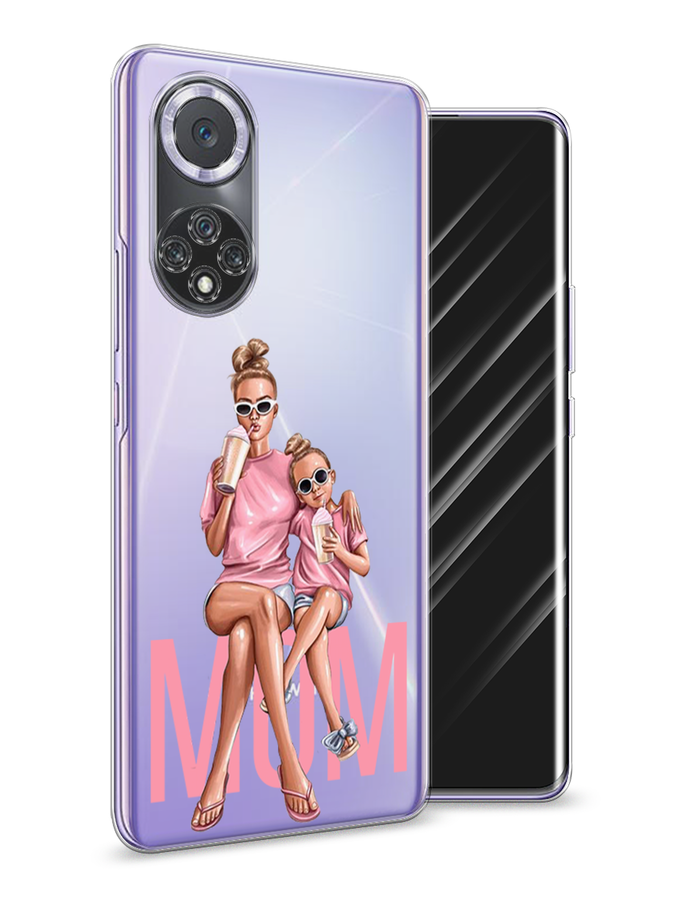 

Чехол Awog на Huawei Nova 9 "Lovely mom", Синий;бежевый;розовый, 6106150-7