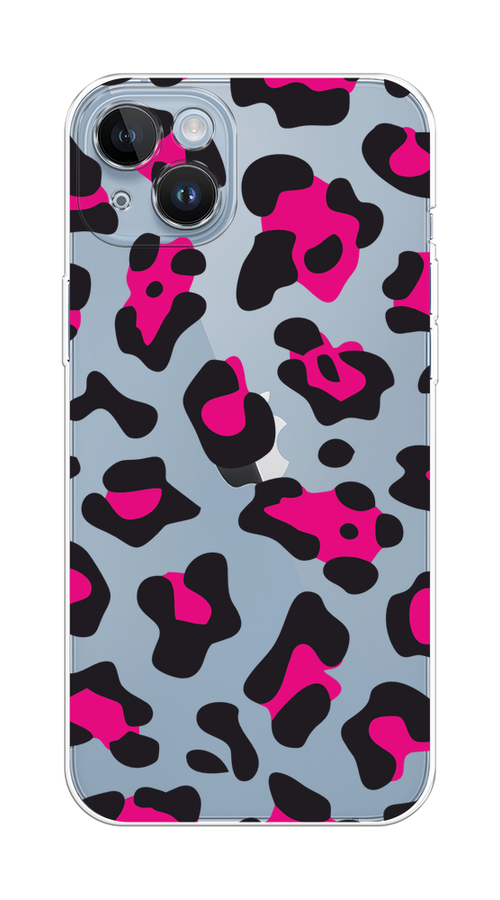 

Чехол на Apple iPhone 14 Plus "Pink cow spots", Черный;розовый, 15350-1
