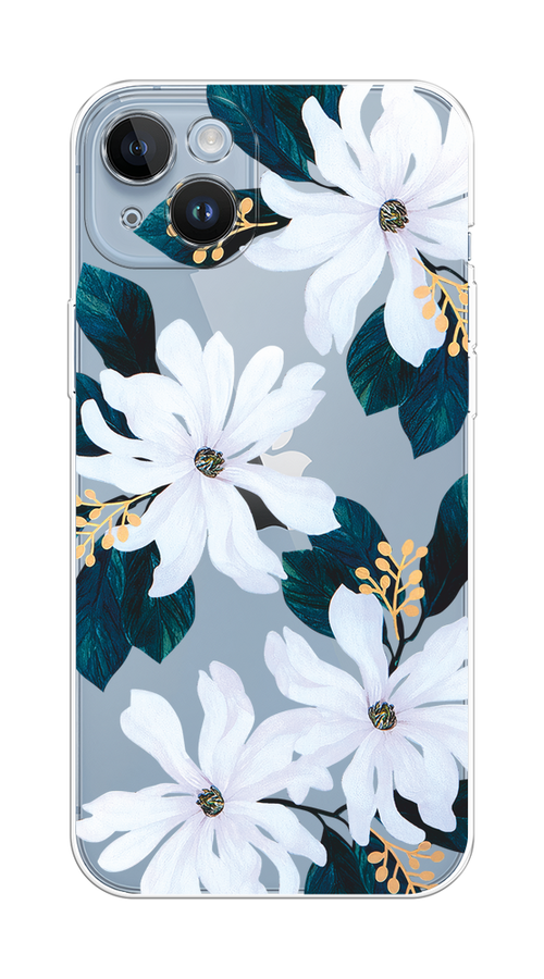 

Чехол на Apple iPhone 14 Plus "Delilah Flower", Зеленый;белый, 15350-1