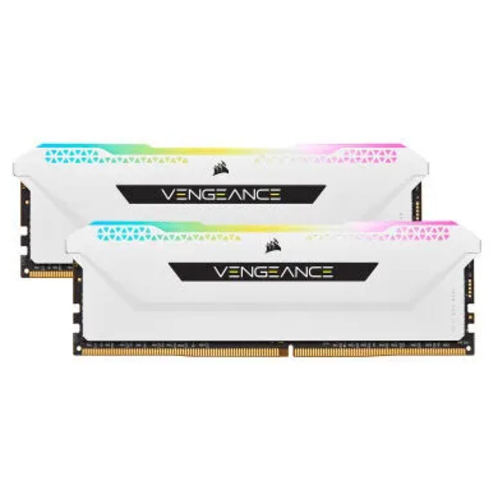 Модуль памяти DIMM 32Gb 2х16Gb DDR4 PC25600 3200MHz Corsair Vengeance RGB Pro SL White (CM