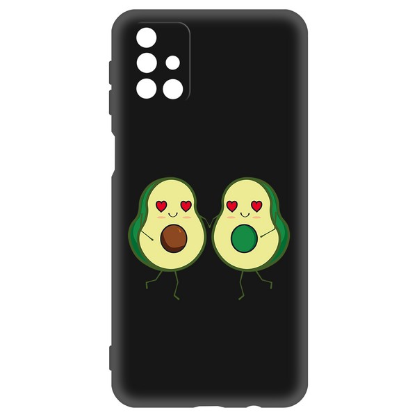 фото Чехол-накладка krutoff soft case авокадо пара для samsung galaxy m51 (m515)