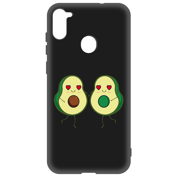 фото Чехол-накладка krutoff soft case авокадо пара для samsung galaxy m11/a11 (m115/a115)