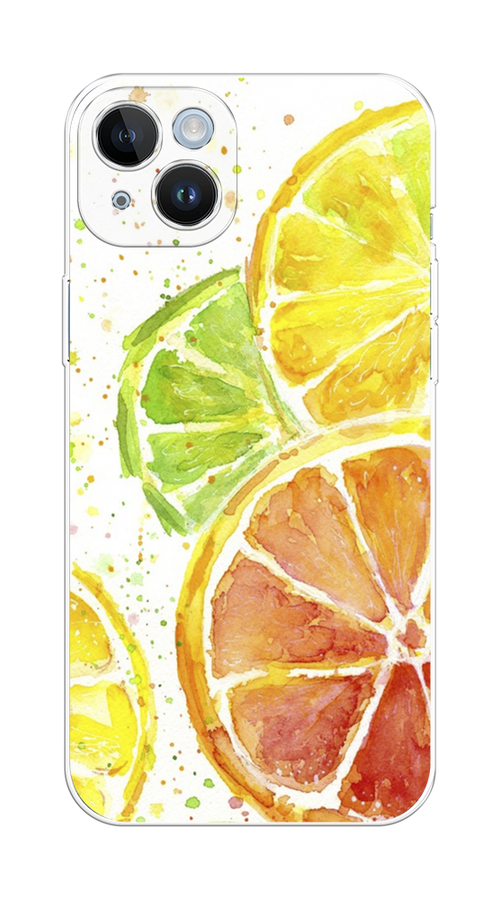 

Чехол на Apple iPhone 14 Plus "Цитрусовые", Белый;желтый;красный;зеленый, 15350-1