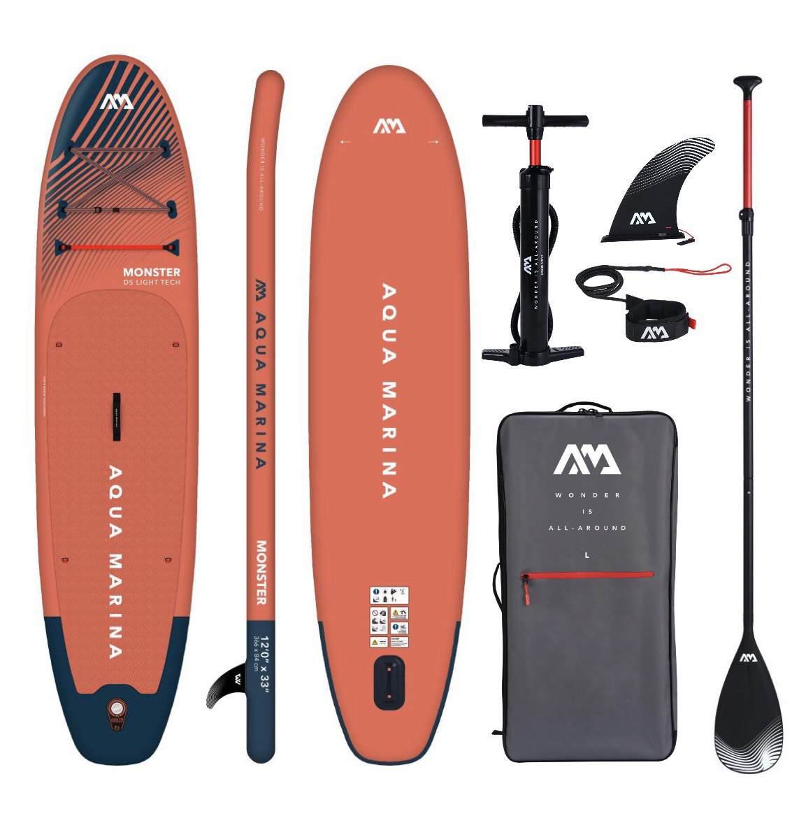 

SUP-борд Aqua Marina Monster S23 366x84x15 см orange, Оранжевый;синий, Monster S23