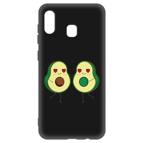 фото Чехол-накладка krutoff soft case авокадо пара для samsung galaxy a20/a30 (a205/a305)