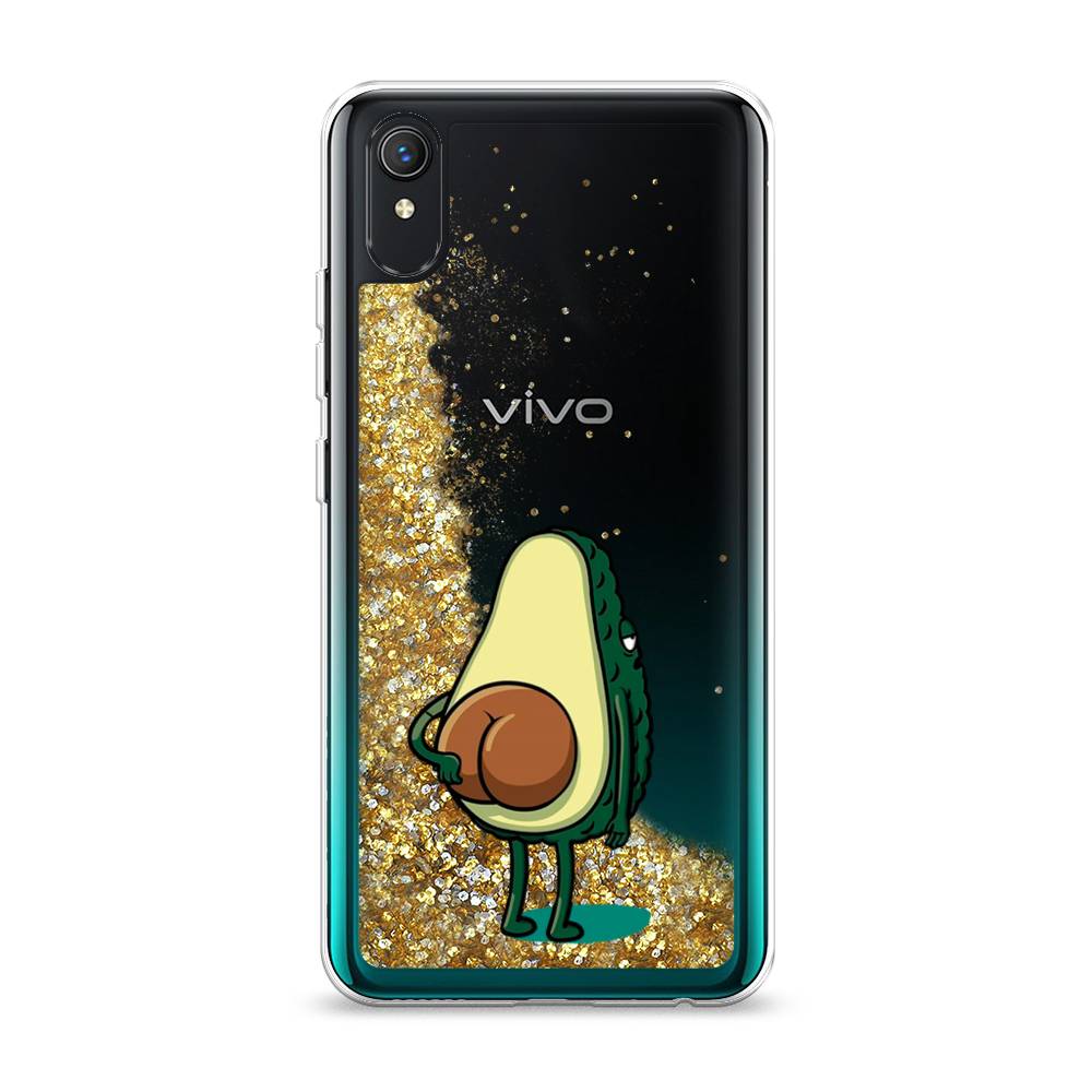 

Жидкий чехол с блестками "Попа авокадо" на Vivo Y1s, 263290-1