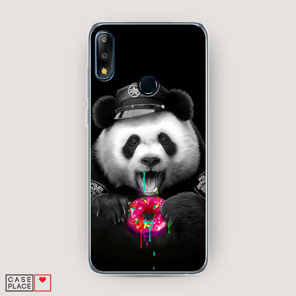 

Чехол Awog на Asus Zenfone Max Pro (M2) ZB631KL "Панда police", Черный;белый;розовый, 43850-2