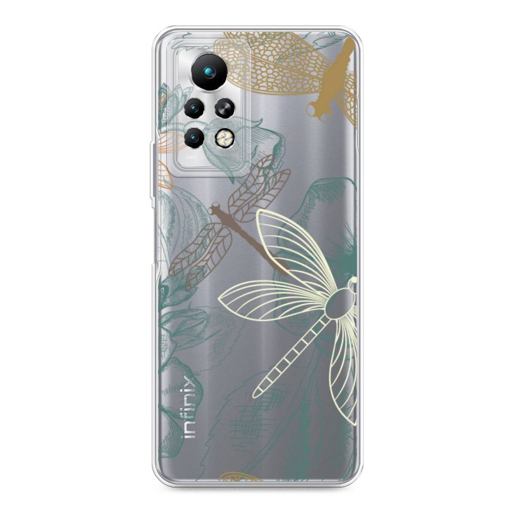 

Чехол Awog на Infinix Note 11 Pro "Тени стрекоз", Разноцветный, 3100550-8