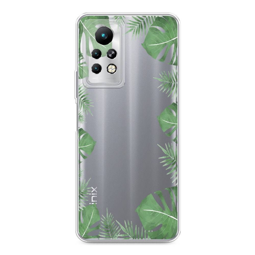 

Чехол Awog на Infinix Note 11 Pro "Листья папоротника рамка", Разноцветный, 3100550-8