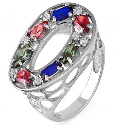 

Кольцо из серебра с фианитом р. 18 Kabarovsky 11-118-0100, 11-118-0100