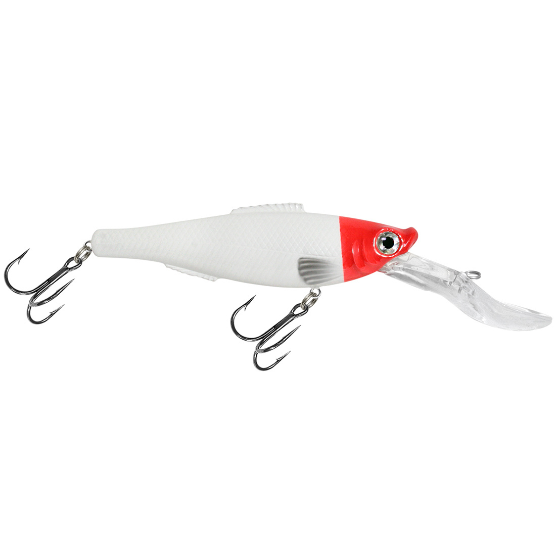 

Воблер AQUA ТЮЛЬКА DR 105mm, цвет 016 (red head), 2 штуки, Белый;красный, tjulka-dr-105-016