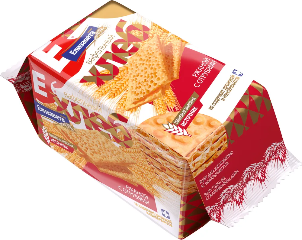 

Хлебцы Елизавета Ржаные с отрубями, 85 г x 20 шт