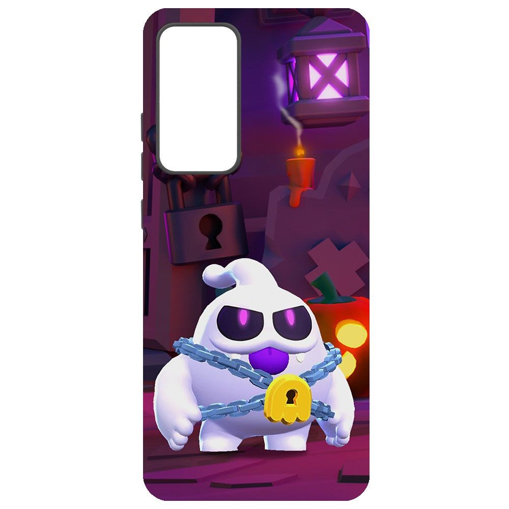 

Чехол-накладка Krutoff Софт Кейс Brawl Stars - Призрак Скуик для Xiaomi 12X черный