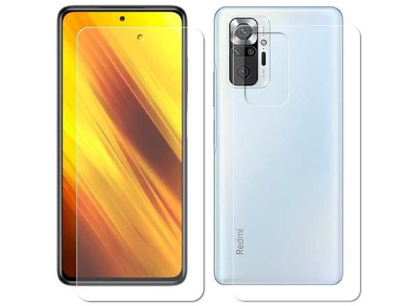 

Гидрогелевая пленка LuxCase для Xiaomi Note 10 Pro 0.14mm Front and Back Transparent 86529, Xiaomi Note 10 Pro