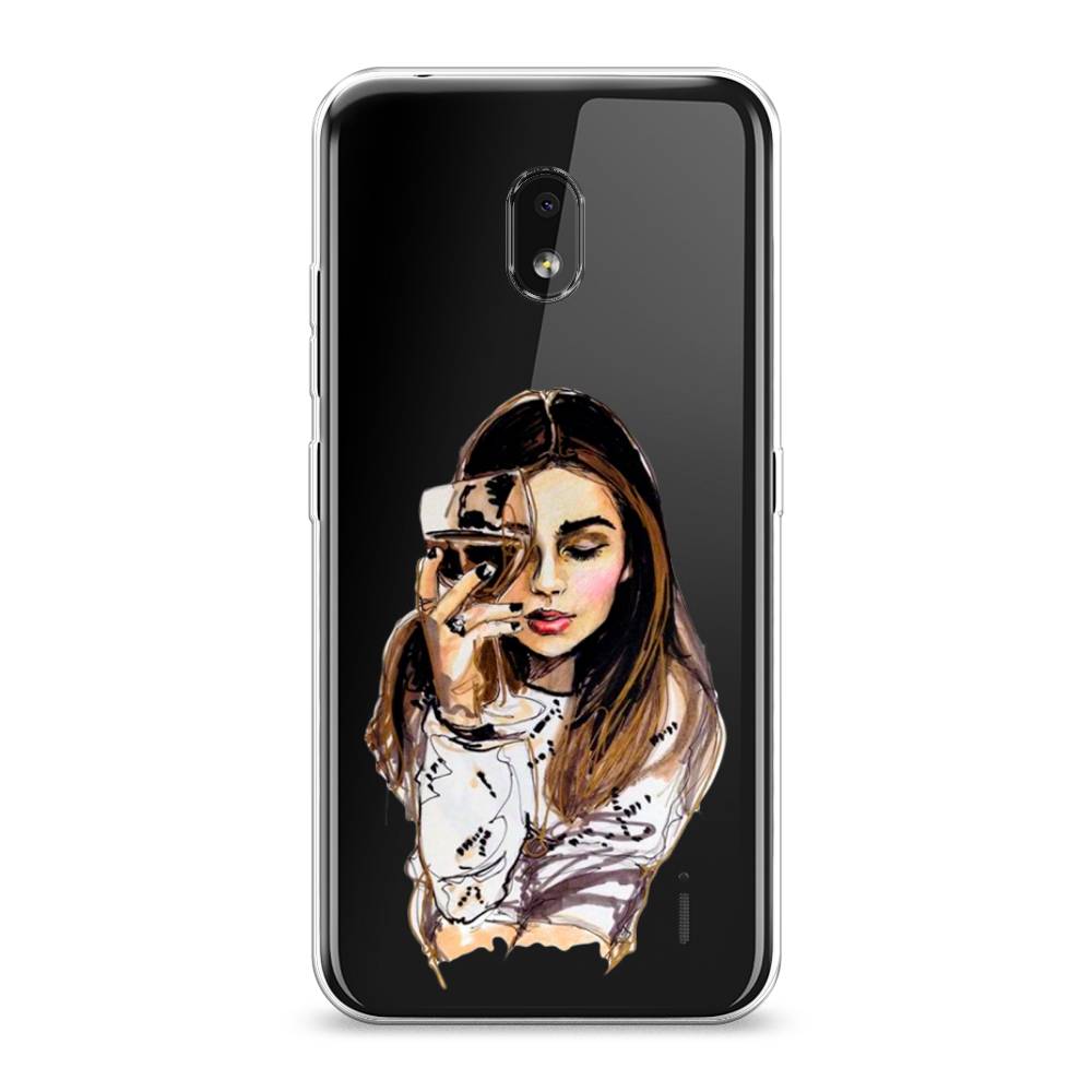 

Чехол Awog на Nokia 2.2 / Нокиа 2.2 "Девушка с бокалом", 122950-7