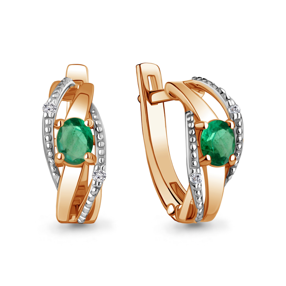 

Серьги из красного золота с бриллиантом Aquamarine Aquamarine 940622к_585_кз, 940622к_585_кз