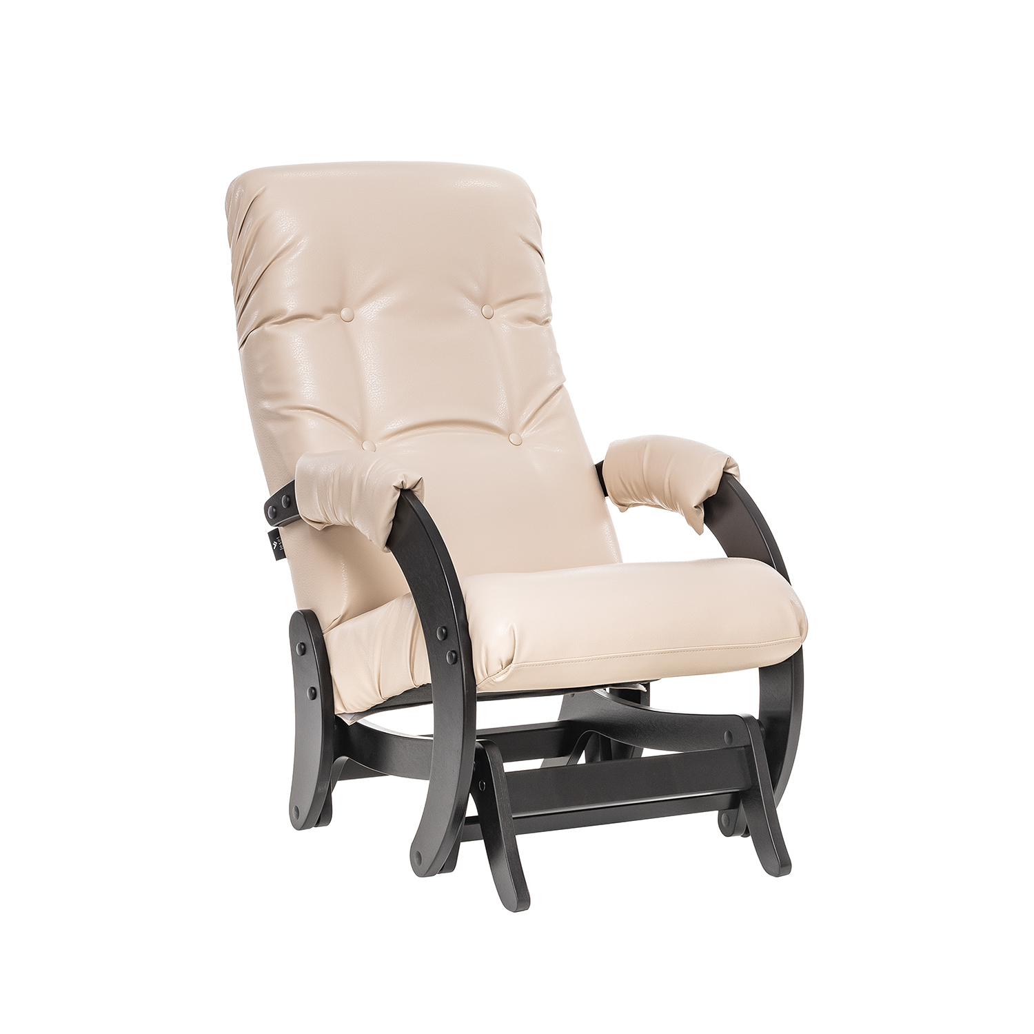 Кресло-качалка глайдер МИ Модель 68 Венге, к/з Polaris Beige