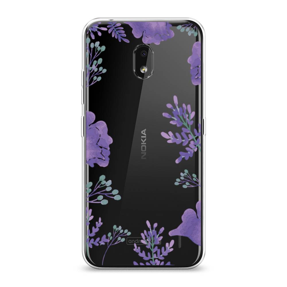 

Чехол Awog на Nokia 2.2 / Нокиа 2.2 "Сиреневая цветочная рамка", 122950-8
