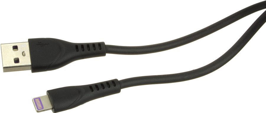 Шнур USB дата-кабель совместимый с iPhone 5 1м силикон, морозостойкий