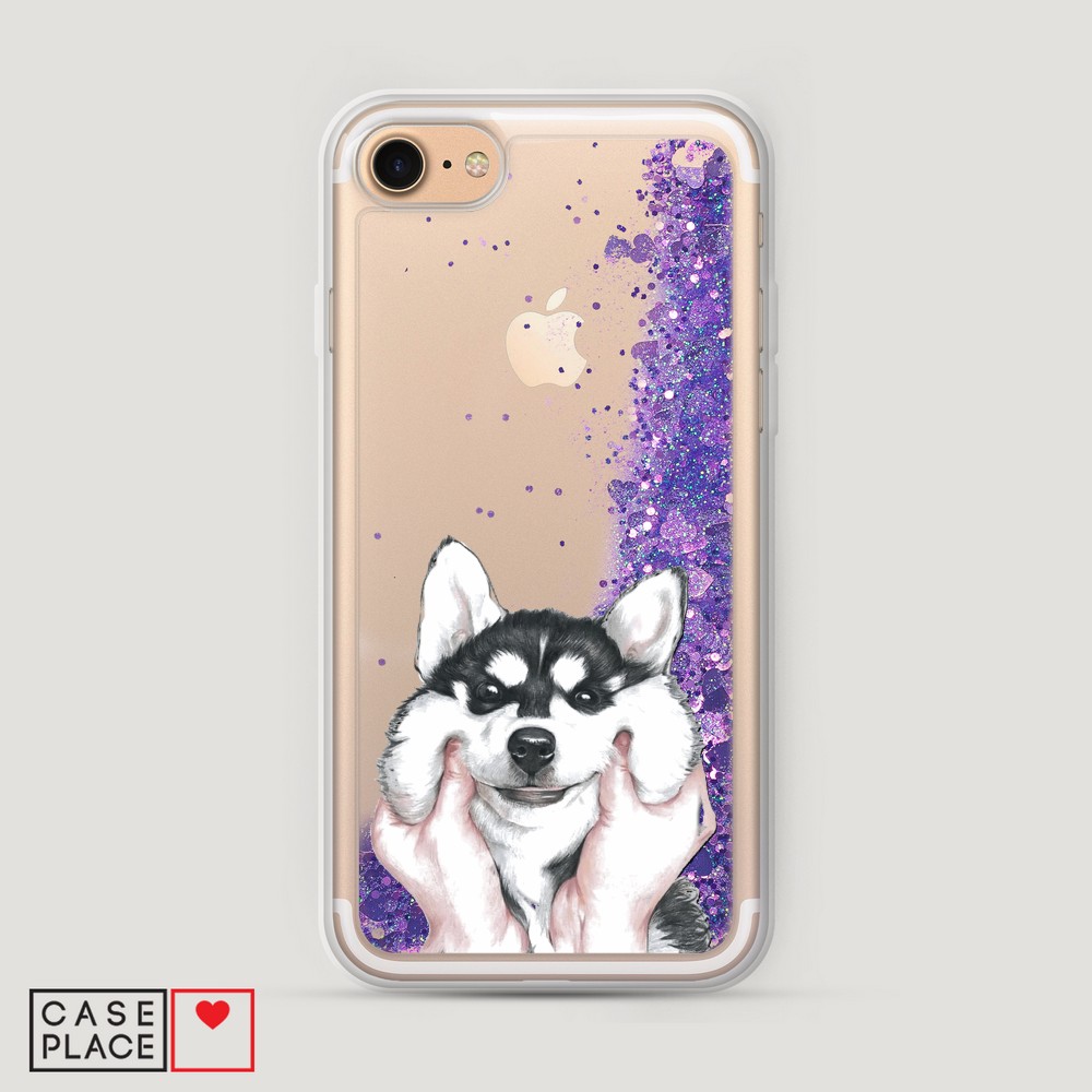 

Чехол Awog на Apple iPhone 8 / Айфон 8 "Щечки хаски", Разноцветный, 10892-1